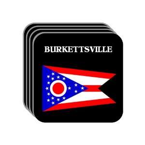  US State Flag   BURKETTSVILLE, Ohio (OH) Set of 4 Mini 