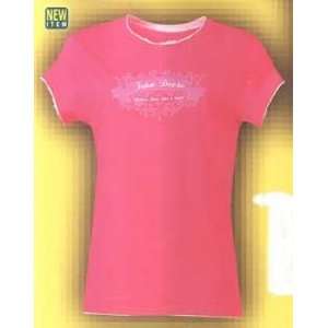    John Deere Ladies Ribbons and Paisley T Shirt: Home & Kitchen