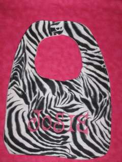   Girls Boys Zebra Animal Print with Name Grt Shower Unisex Gift  