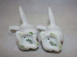 All White Rosenthal Germany Laughing Rabbit Figurines  