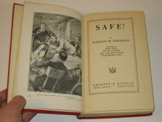 Harold M. Sherman SAFE Grosset & Dunlap1928 HC  