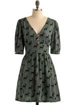 Easy Doe s It Dress  Mod Retro Vintage Printed Dresses  ModCloth