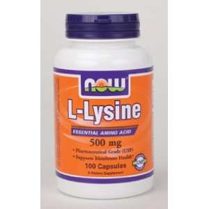  NOW Foods   L Lysine 500 mg 100 caps Health & Personal 