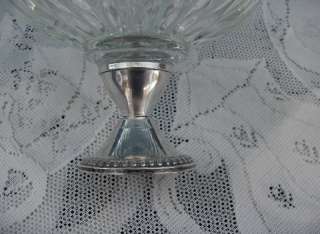 Vintage Duchin Sterling Silver/Crystal Dish Compote  