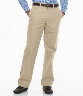 Easy Care Bush Poplin Pants, Classic Fit Plain Front Casual Pants 