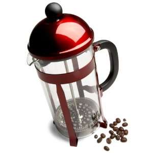  Pinzon 8 Cup Coffee press   Metalic Red