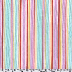   Wide Monkey N Round Stripe Fabric By The Yard: Arts, Crafts & Sewing