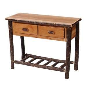    Fireside Lodge Hickory Two Drawer Sofa Table