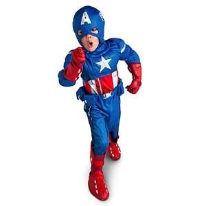  Captain America Deluxe Costume   Size 4T 