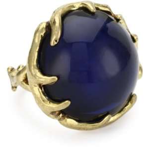  House of Harlow 1960 Round Cabochon Antler Ring, Size 8 Jewelry
