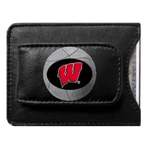 Wisconsin Badgers Basketball Credit Card/Money Clip Holder   NCAA 