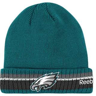 Reebok Philadelphia Eagles Sideline Coaches Cuffed Knit Hat   NFLShop 