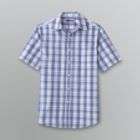 Basic Editions Mens Big & Tall Wrinkle Resistant Plaid Shirt
