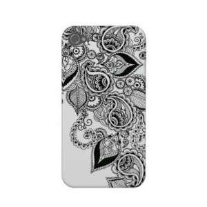  Paisley Graphic iPhone 4 Case  White Cell Phones 