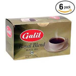 Galil Tea, Royal Blend, 20 Count (Pack of 6)  Grocery 