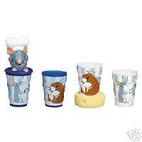 New Disney Ratatouille Remy & Emile 6pc cup tumbler set  
