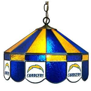 San Diego Chargers 16 Inch Glass Lamp