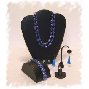 4pc Bracelet Earring Necklace Jewelry Display Stand Set  