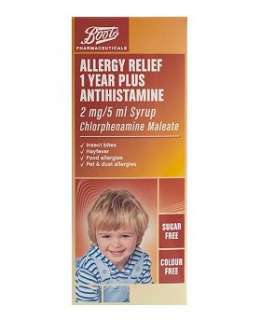 Boots Allergy Relief 1 Year Plus Antihistamine 2mg5ml Syrup   Boots