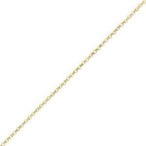   Jewelry Gold Vermeil 040 Gauge Round Link Rolo Chain   20 in: Jewelry