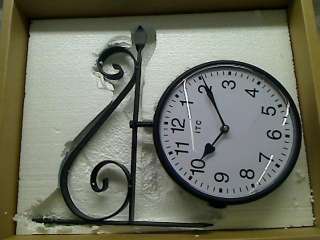 Double Sided Black 22 High Wall Clock  