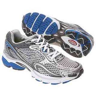 Athletics Saucony Mens ProGrid Omni 8 Silver/Blue Shoes 