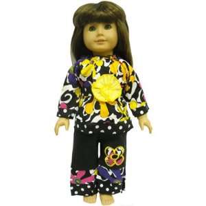  Funky Floral outfit fits AMERICAN GIRL DOLL clothing: Toys 