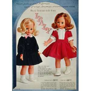  1963 Original Print Ad Bonomi Italian Dolls Party Dress 