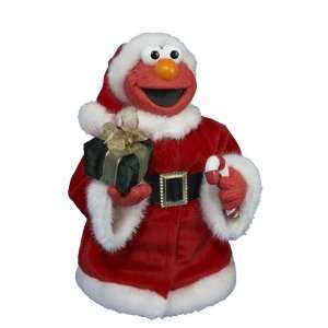  Kurt Adler 10 Inch Sesame Street Elmo in Fabric Santa 