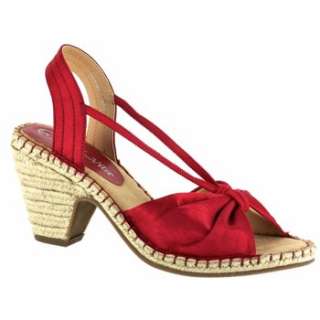 Womens Bella Vita Silk Red Thai Silk Shoes 