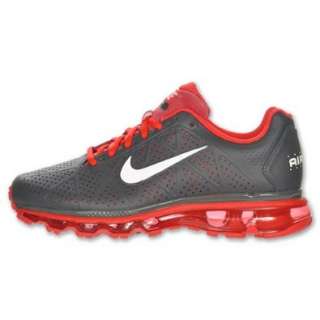  Nike Air Max 2011 Leather Dark Grey Action Red Mens 