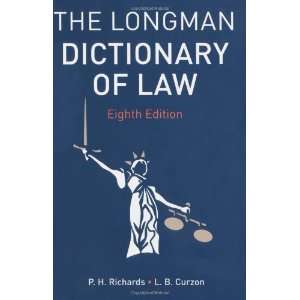  The Longman Dictionary of Law [Paperback] P. H. Richards 