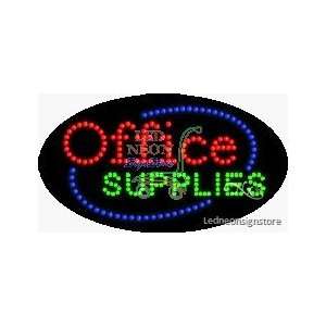 Office Supplies LED Sign 15 inch tall x 27 inch wide x 3.5 inch deep 