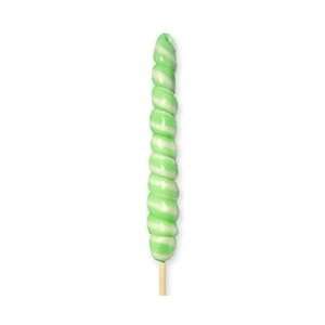 Green & White Round Up Lollipop   1 oz 24 Lollipops
