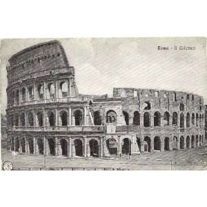  1910 Vintage Postcard The Colosseum   Rome Italy 
