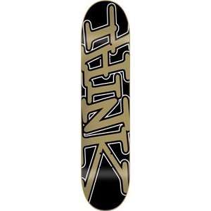  Think Tag Black/Gold Skateboard Deck   7.87: Sports 