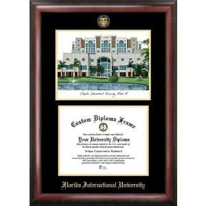 Florida International University Gold Embossed Diploma Frame with 