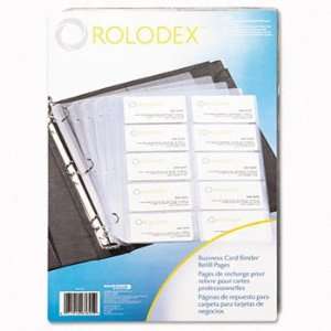  RolodexTM Business Card Binder Refill Pages REFILL,BUS 