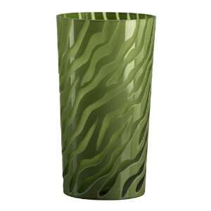  Large Kelly Green Etched Vase Dimensions: H11 W0 Home 