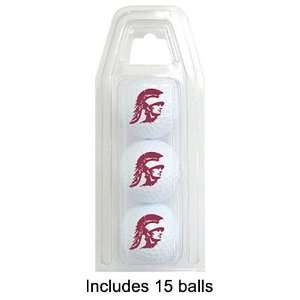USC Trojans (University Of) NCAA 15 Golf Ball Pack:  Sports 