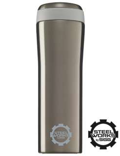 SIGG Thermo Becher 0,38 L Coffee to go STEELWORKS Pearl Edelstahl 