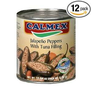 Calmex Stuffed Jalepe?os with Tuna, 11.64 Ounce Units (Pack of 12)