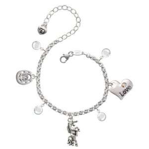   Luck Charm Bracelet with Clear Swarovski Crystals [Jewelry] Jewelry