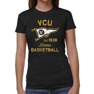  VCU Rams Ladies Pennant Sport Juniors Tri Blend T Shirt 