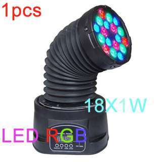 View Item LED RGB Party DJ Disco Light MOVING HEAD 15W SPOT 13DMX