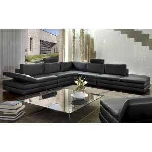  614 Leather Sectional Sofa