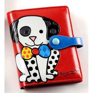 Romero Britto Passport Holder Dog, Red by Giftcraft  