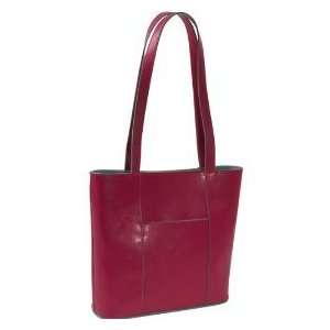   Leather Tote by Vera Bradley in Azalea Red/Turquoise