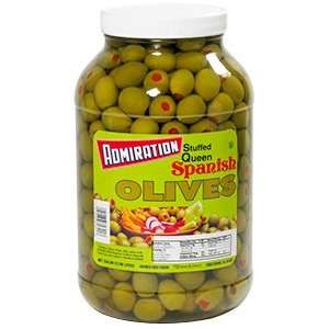 Admiration Stuffed Queen Olives   1 Gallon:  Grocery 