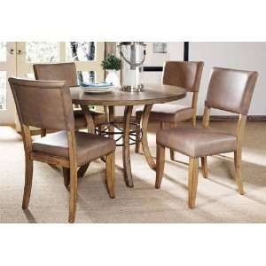   piece Round Wood Dining Set With Parson Chairs: Home & Kitchen